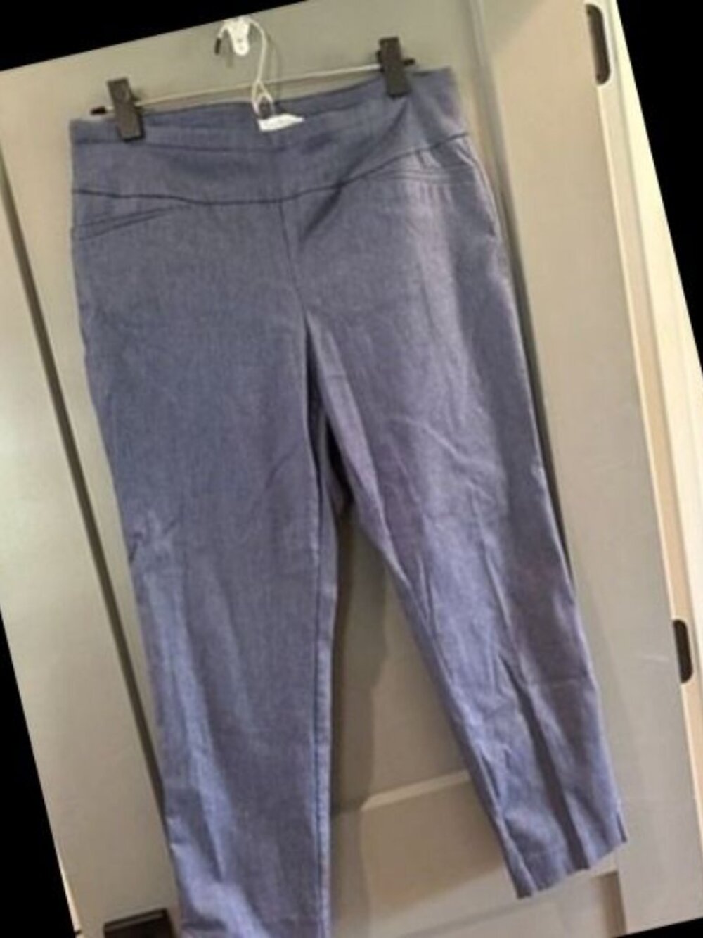Van Heusen Modern Fit Stretch Extensible Womens Pants Size 12 Blue
